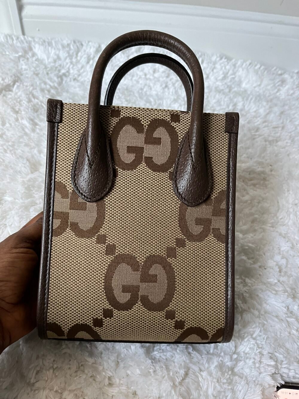 GUCCI Monogram Jumbo GG Bag - Image 2