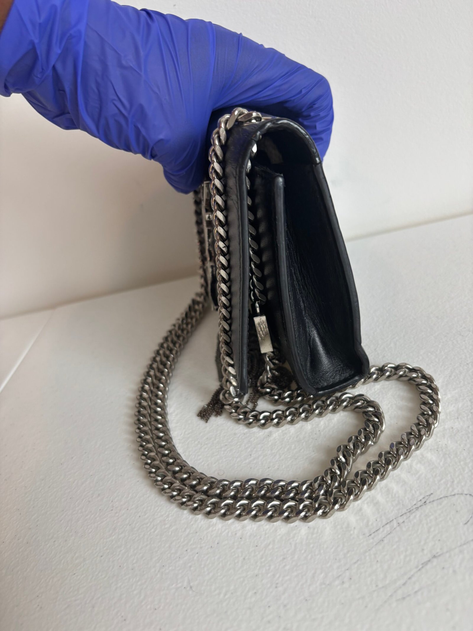 SAINT LAURENT Kate Small Grain de Poudre Luxury Leather Shoulder Bag - Image 4