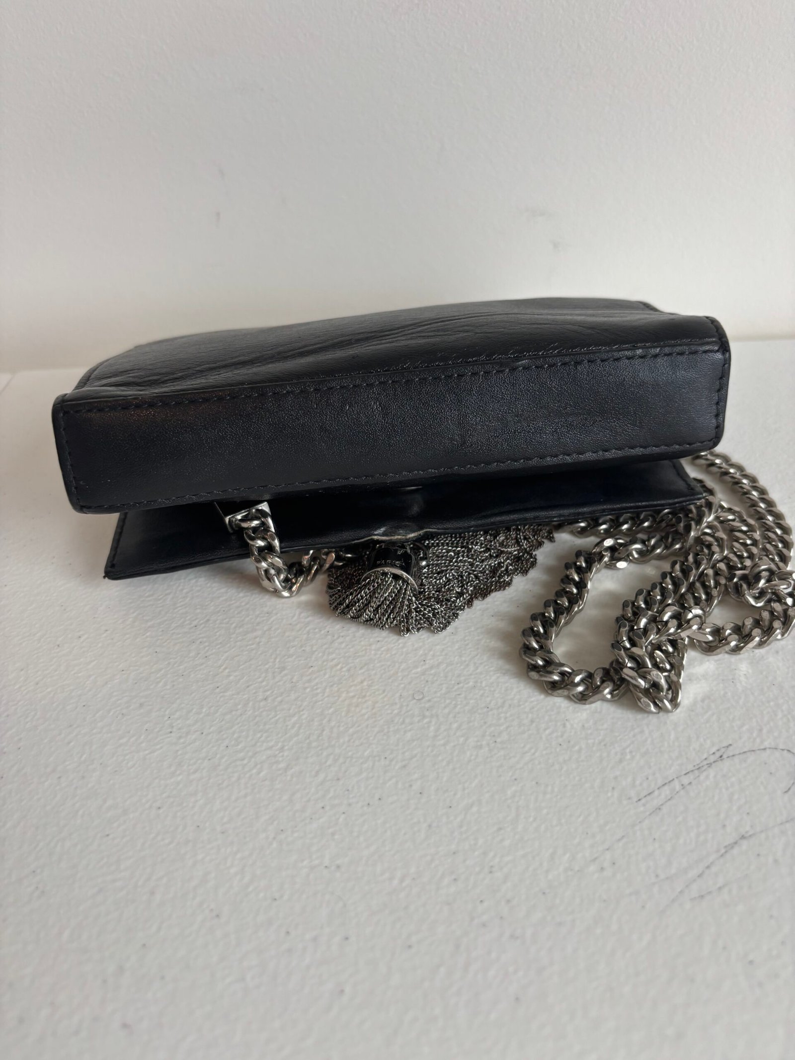 SAINT LAURENT Kate Small Grain de Poudre Luxury Leather Shoulder Bag - Image 5