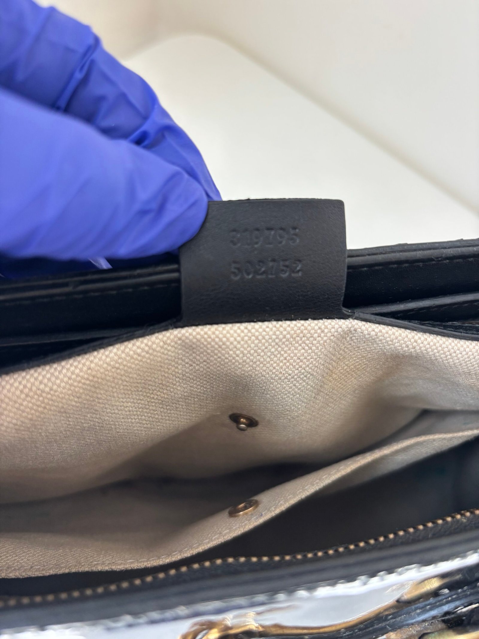 Gucci Bright Bit Patent Leather Tote - Image 10